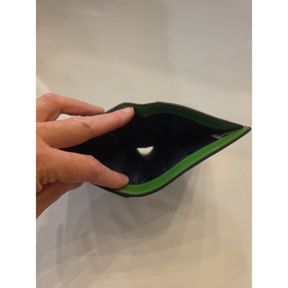 KATE SPADE Staci Colorblock Navy/Kelly Green Small L-Zip  Bifold Wallet‎ NWOT - Picture 2 of 8